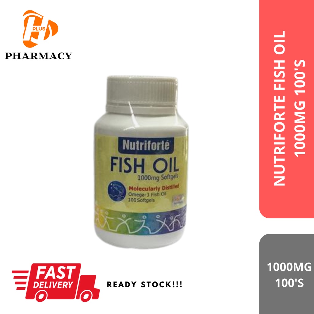 NUTRIFORTE FISH OIL 1000MG 100'S | Shopee Malaysia