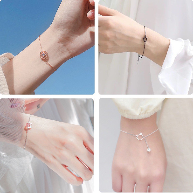 C.FASHION Korean Fashion Women Bracelet Friendship Pendant Charm Accessories Gelang Tangan Perempuan