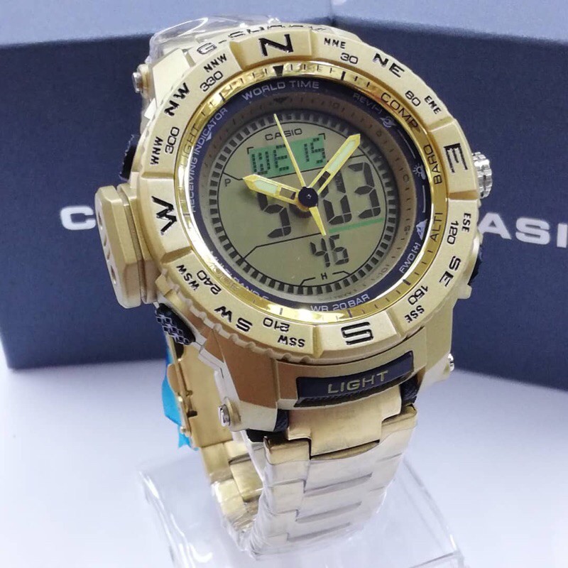 G STYLE FASHION PROTREK MTG STEEL MR G Jam tangan digital sports Shopee Malaysia