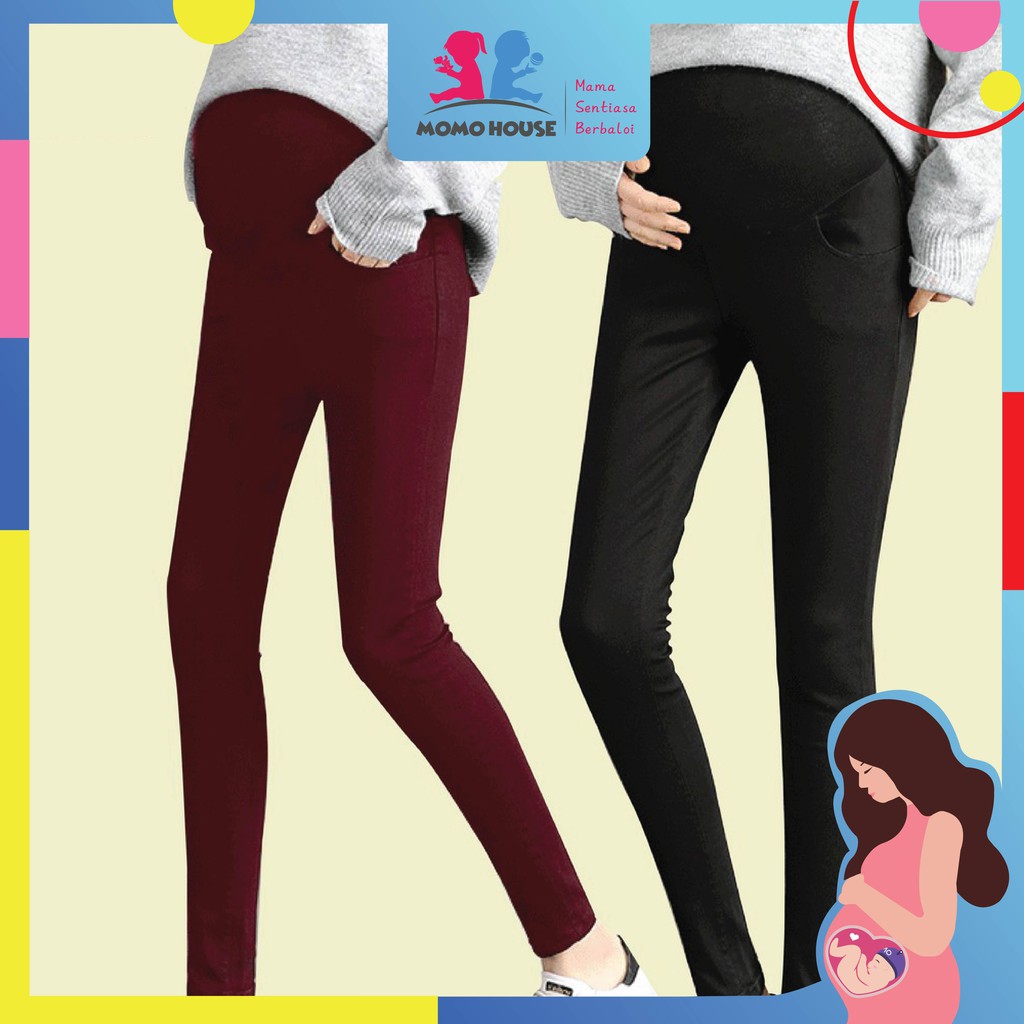 Pregnancy Pant Maternity Skinny Pa With Side Pocket High Waist Pants ...