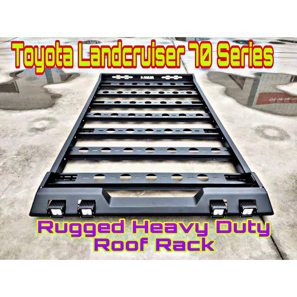 Toyota Landcruiser 70 Series MHZ Rugged Steel Roof Rack LC Offroad ...