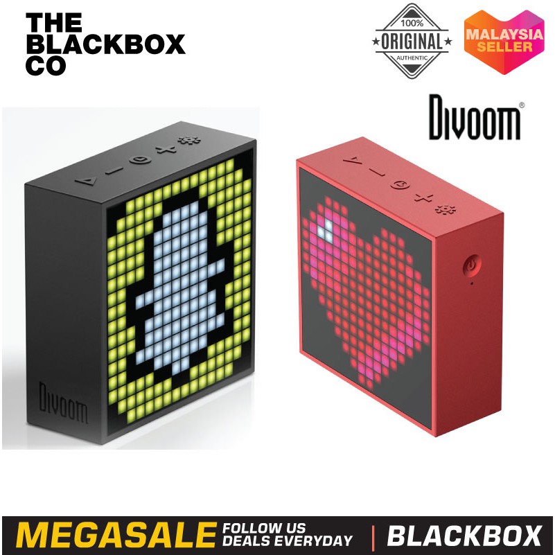 Caixa De Som Divoom TIMEBOX-EVO, Pixel Art, Bluetooth, 6W, Black