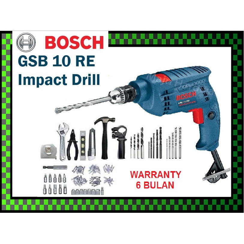BOSCH GSB 10 RE IMPACT DRILL 500W | Shopee Malaysia