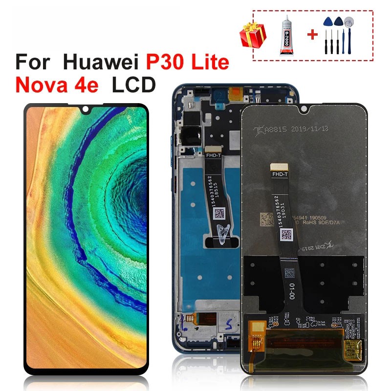 100% LCD Original Con Marco Para HUAWEI P30 Lite Pantalla Lcd Para HUAWEI P30 Lite Pantalla - Foto 4