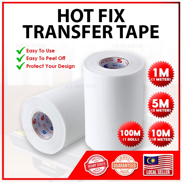 Hot Fix Transfer Tape 1m/5m Heat Transfer Tape PU/PVC Printable Vinyl ...