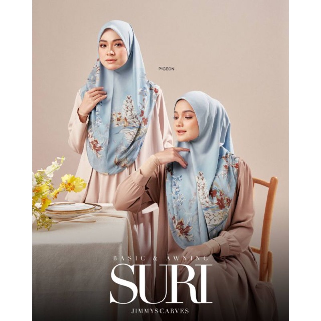 TUDUNG JIMMYSCARVES BAWAL SURI SARUNG || JS Tudung Bawal Instant Sarung ...