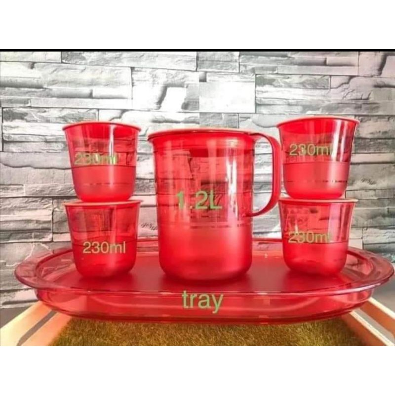 Crystal Jug Set Tupperware Shopee Malaysia