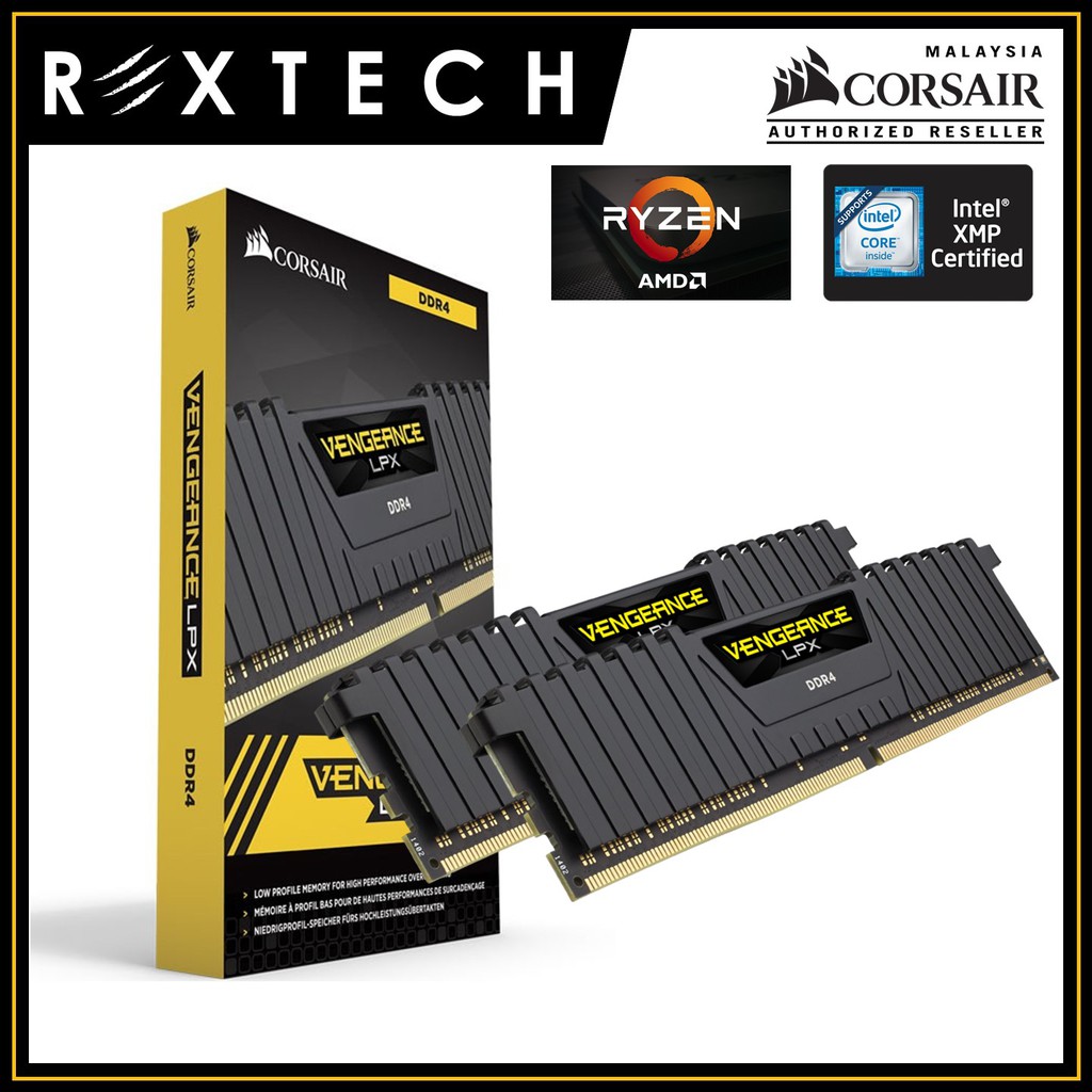 VENGEANCE® LPX 32GB (2 x 16GB) DDR4 DRAM 3600MHz C18 Memory Kit - Black