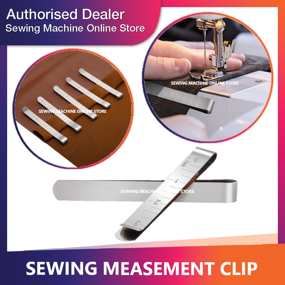 🔥READY STOCK🔥 Stainless Steel Hemming Clip / Measurement Ruler Sewing ...