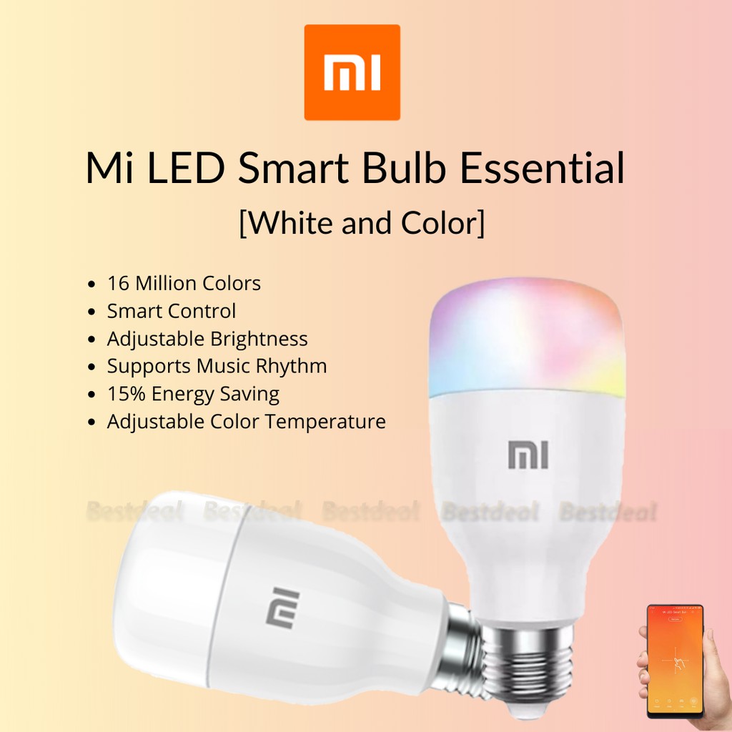Xiaomi Mi Smart LED Bulb Essential (White and Color