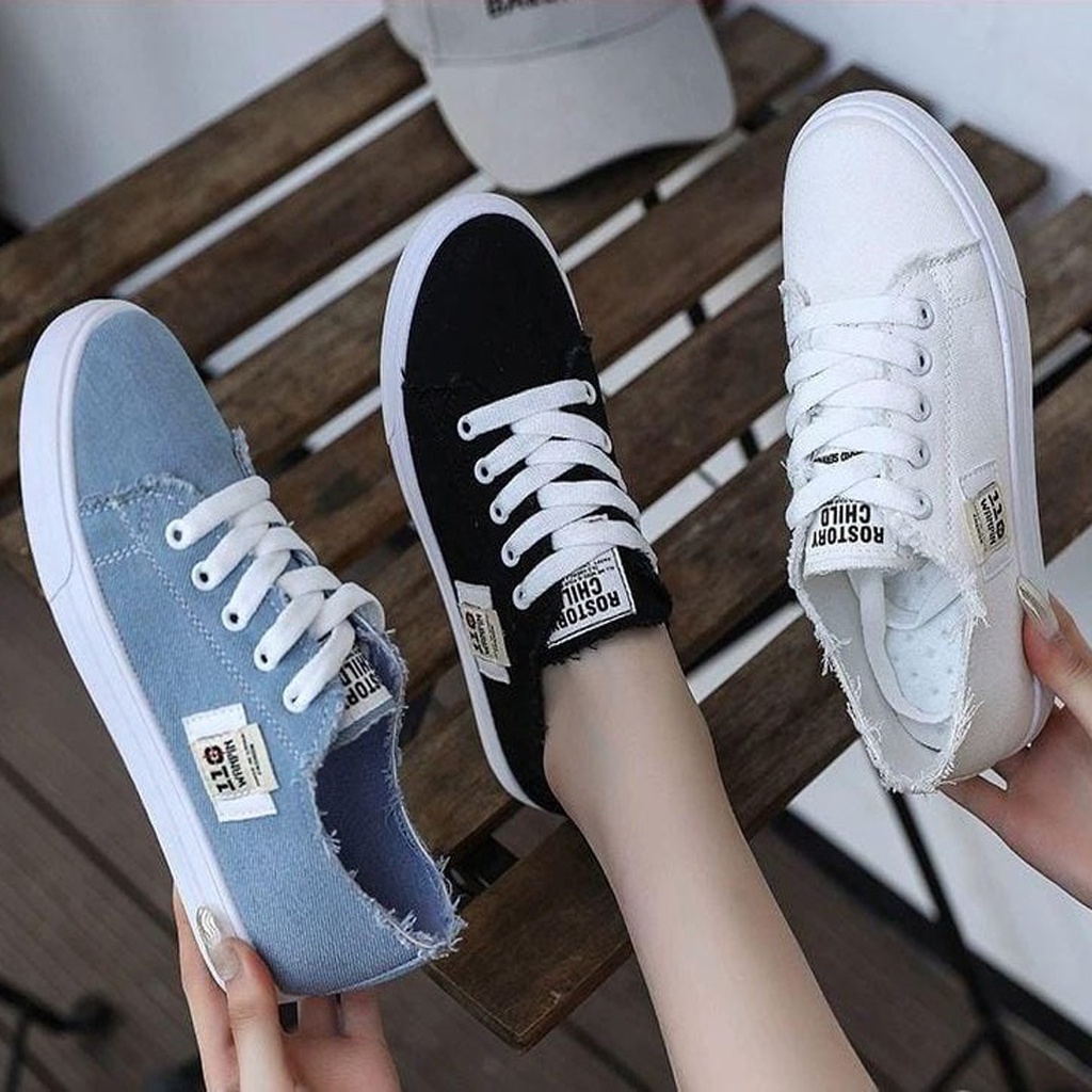 Women shoes white shoes new Korean version of the wild ESWS02225 sports shoes ins flat bottom