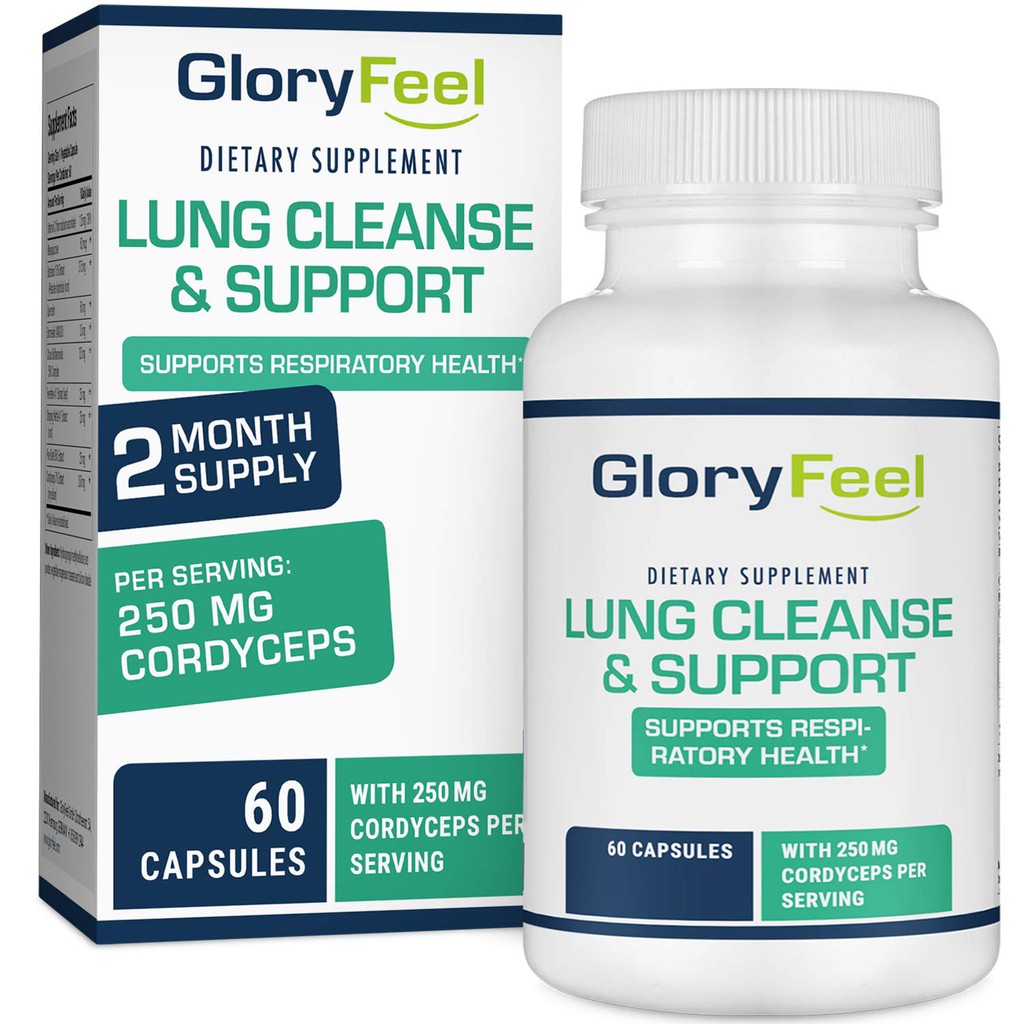 Gloryfeel Lung Cleanse Support Supplement with Vitamin C Respiratory