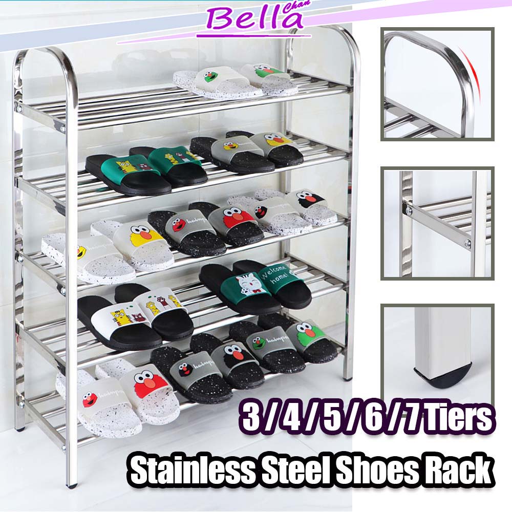 SHOES RACK Stainless Steel Multi Tier Rack Flower Rack / Indoor Outdoor ...