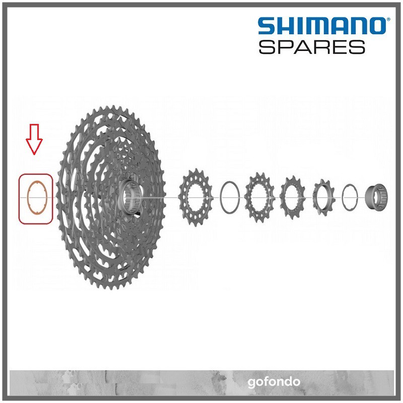 SHIMANO MTB Spacer for XTR CS-M9100 M8100 XT SLX Cassette 12-speed