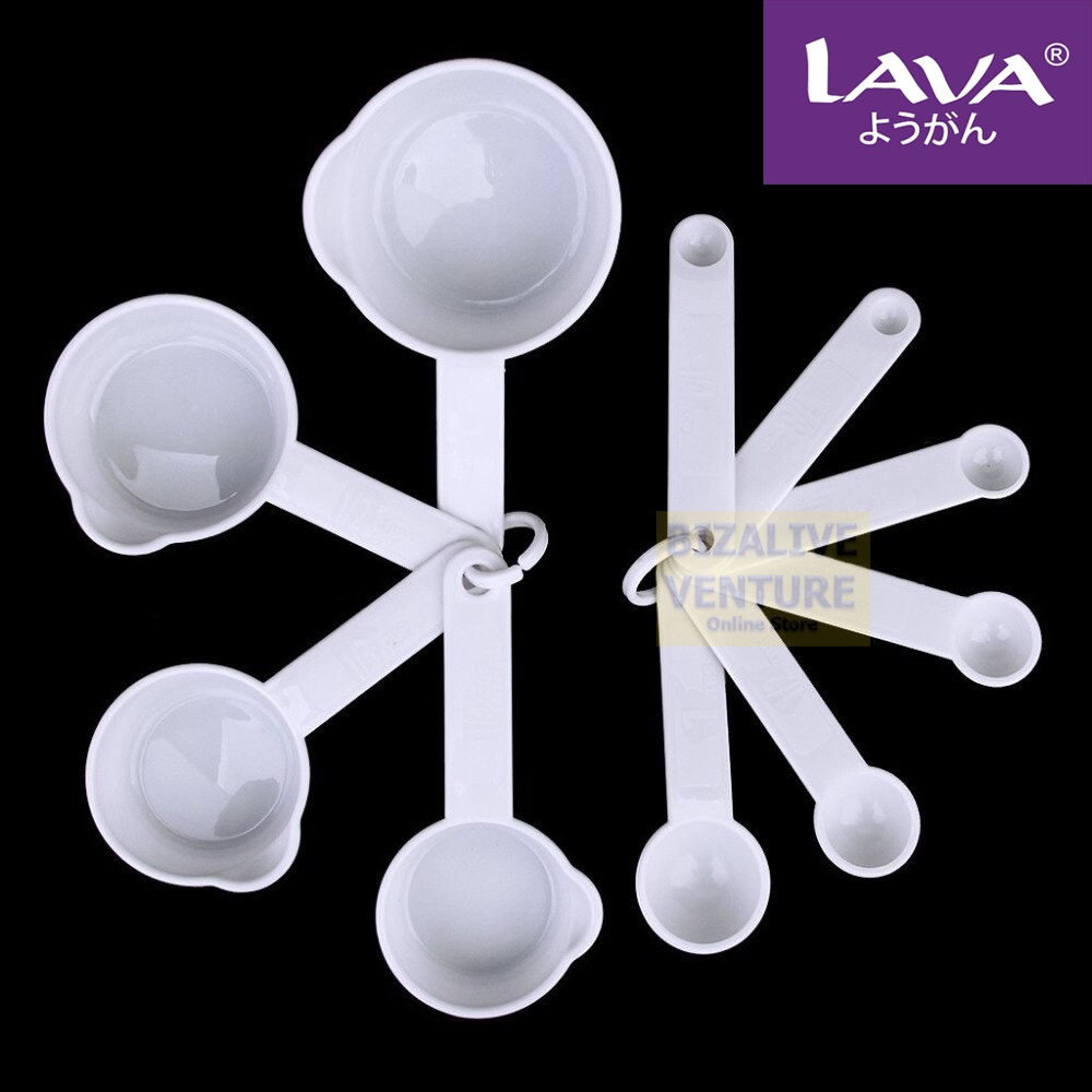 Hq Lava 10pcs Set Plastic Measuring Cups Measuring Scoop Kitchen Measurement Tool Penyukat 4275