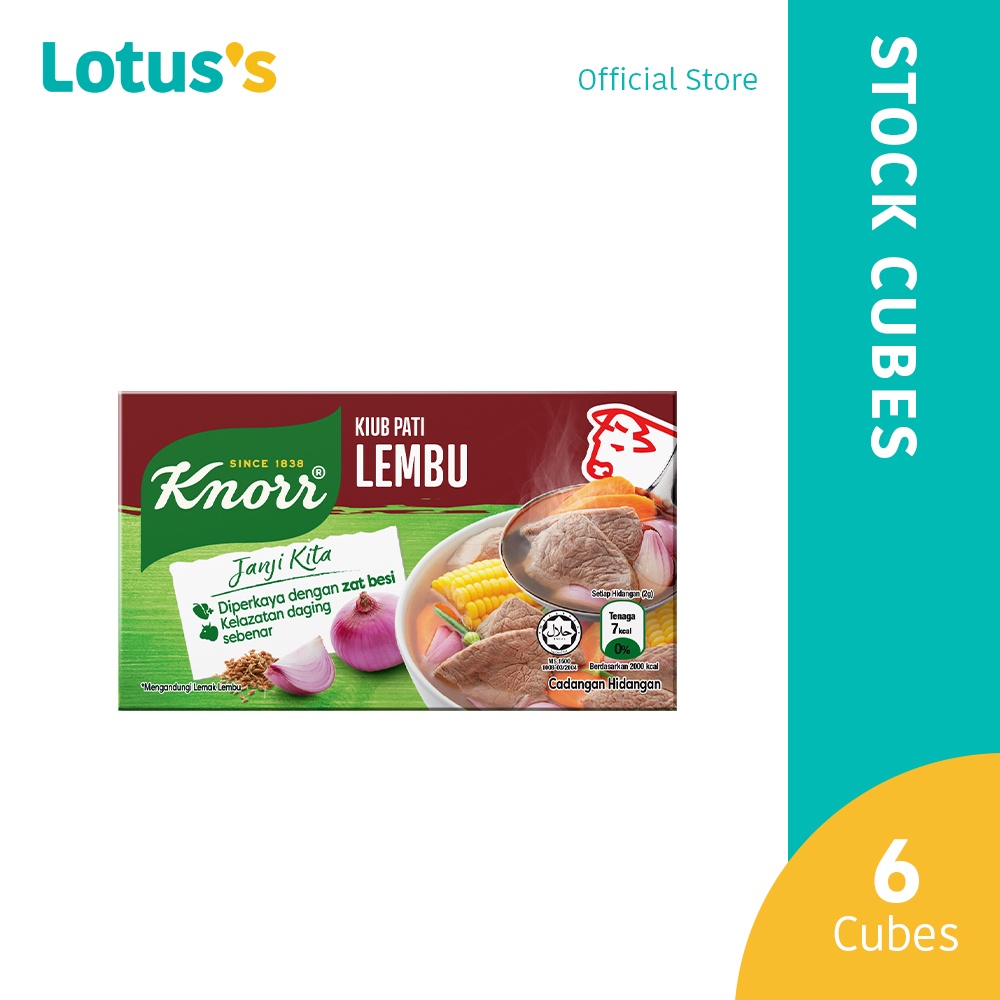 Knorr Stock Cubes Beef 60g Shopee Malaysia
