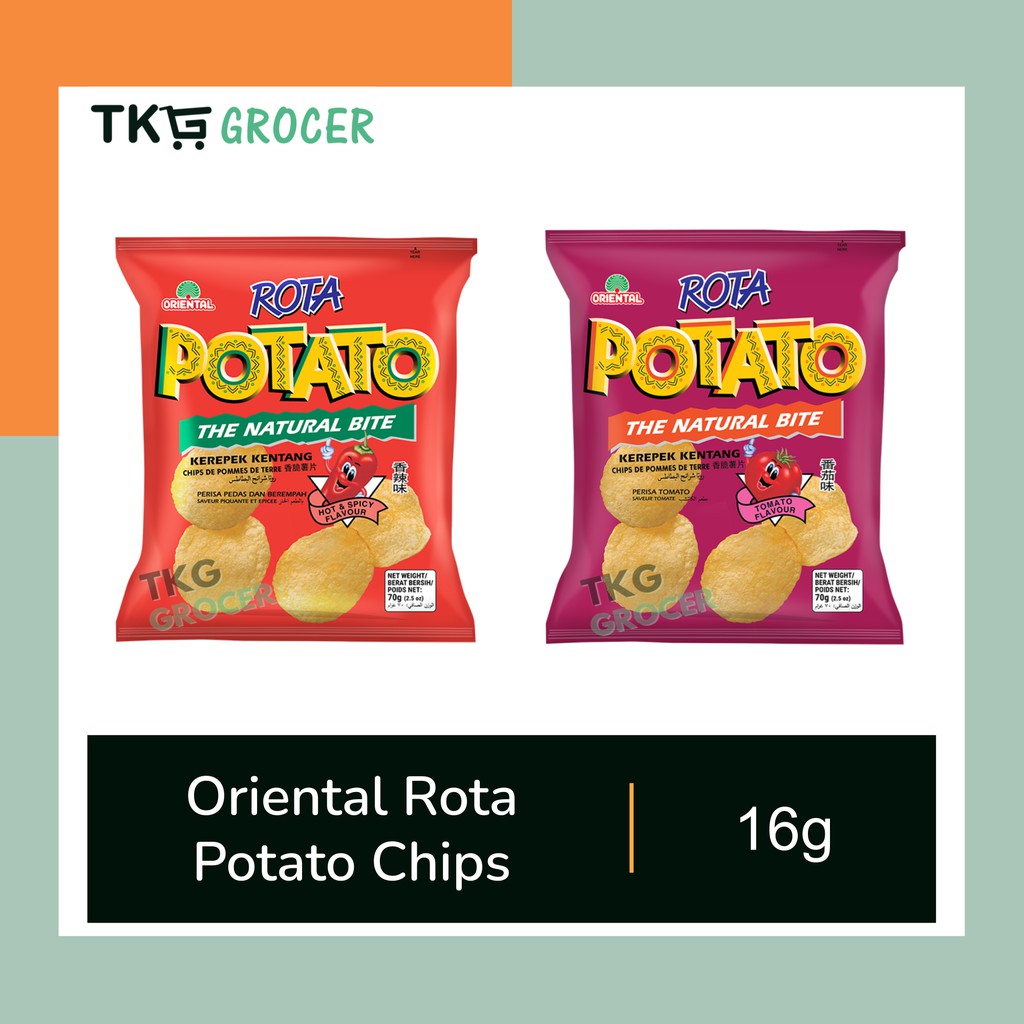 Oriental Rota Potato Chips 16g (Hot & Spicy / Tomato) | Shopee Malaysia