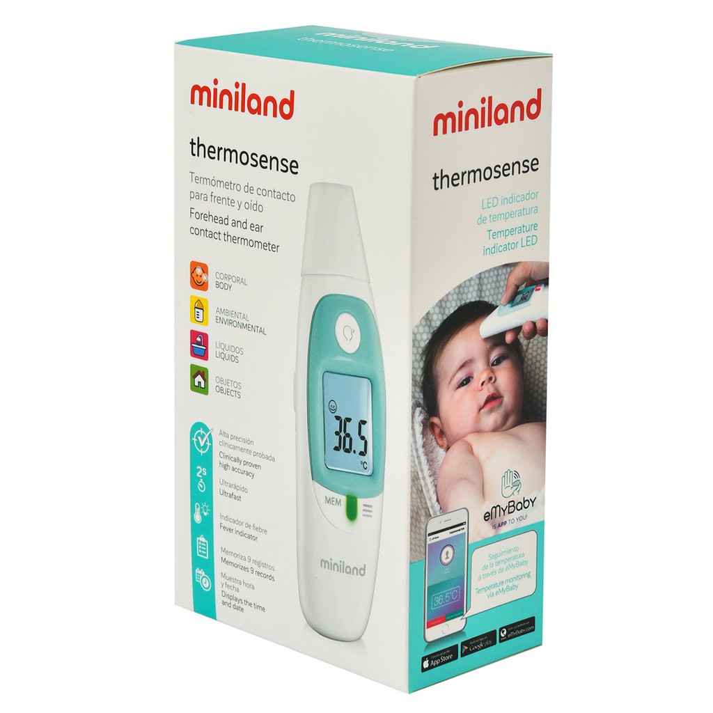 Ready stock! Miniland Thermosense Multifunction Thermometer (Forehead