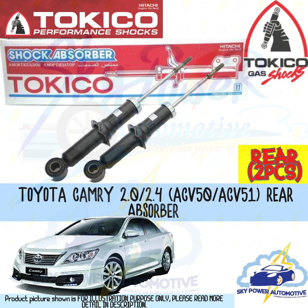 Toyota Camry Acv Acv Tokico Tkc Shock Absorber Rear Pcs Shopee Malaysia