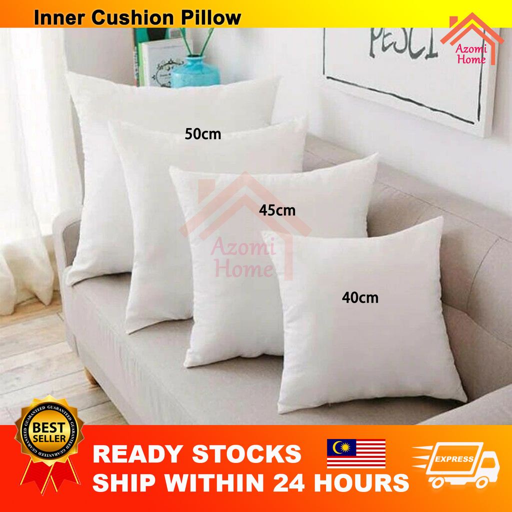 Premium Quality Sofa Inner Cushion Pillow 45cm 50cm Bantal Sofa Pillow Throw Square Bantal Baling Shopee Malaysia