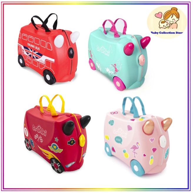 Trunki Travel Luggage Boris the Bus Flora the Fairy Race Car Flossi the Flamingo Trixie Pink Shopee Malaysia