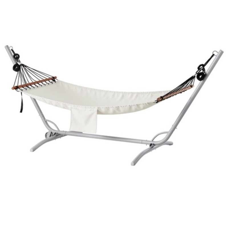 GENUINE IKEA GARO FREDON Hammock with stand grey beige buaian