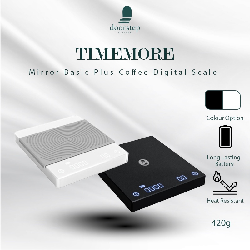 Timemore Mirror Basic Plus Coffee Digital Scale - Black/White | Shopee ...