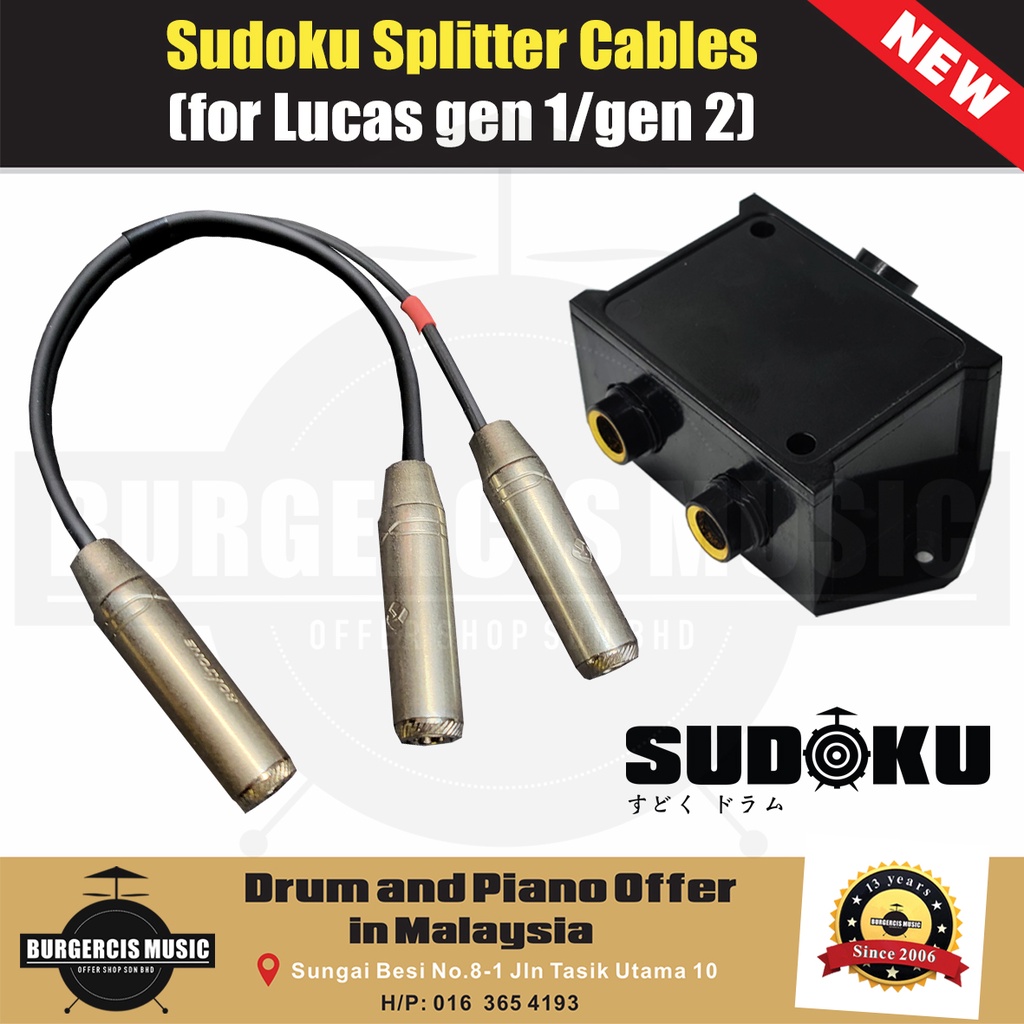 Sudoku Electronic Acoustic Drum splitter cable set Shopee Malaysia