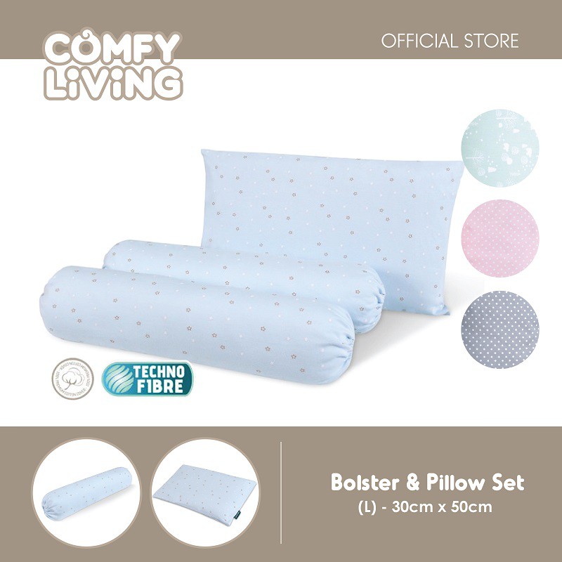Comfy Living Bolster & Pillow Set (L) Shopee Malaysia