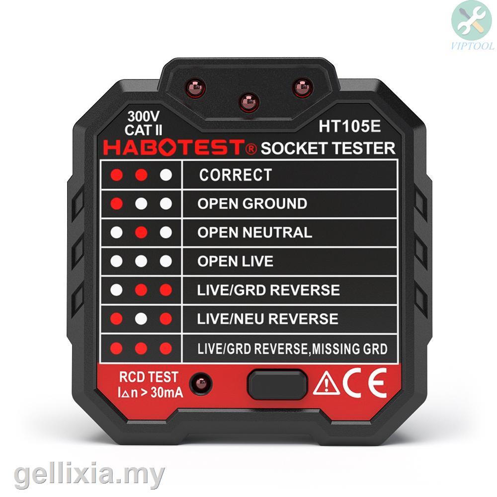 2021 models HABOTEST Advanced RCD Electric Socket Tester Automatic ...