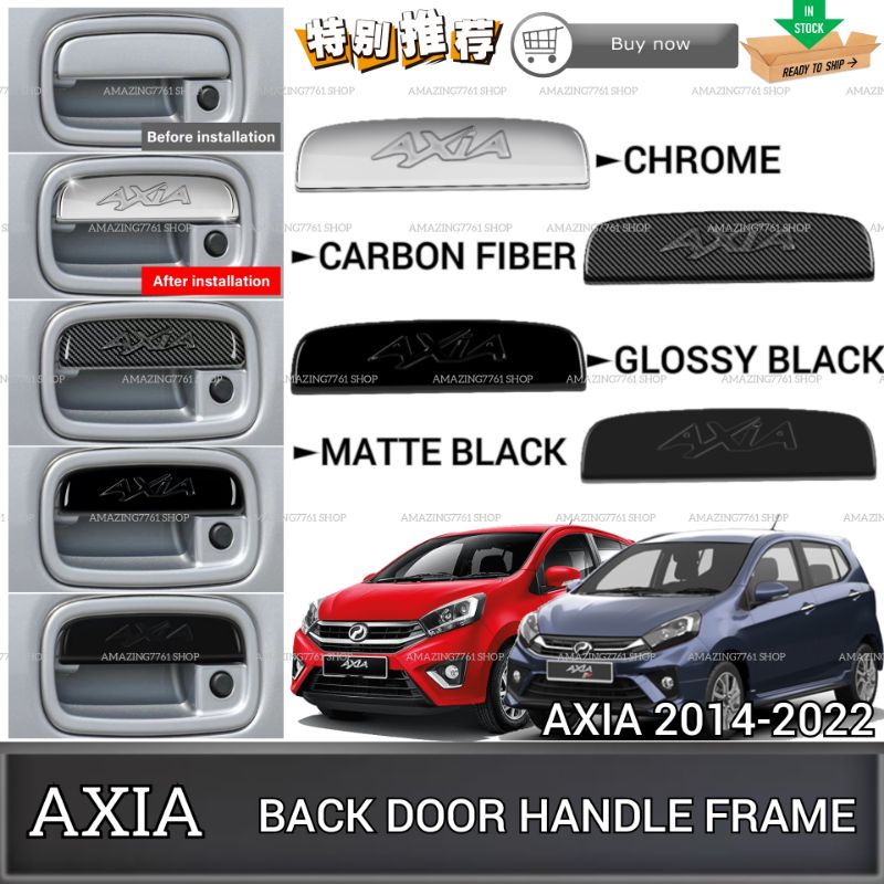 AMAZING PERODUA AXIA 2014-2022 REAR BONNET HANDLE COVER BACK DOOR ...