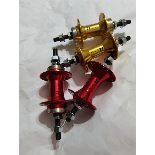 Joytech Alloy Front and Rear Hub Big FLANGE Double Thread Taiwan Shopee Malaysia