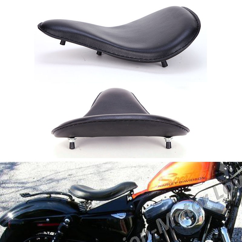 Large Black Leather Spring Solo 13-3/4