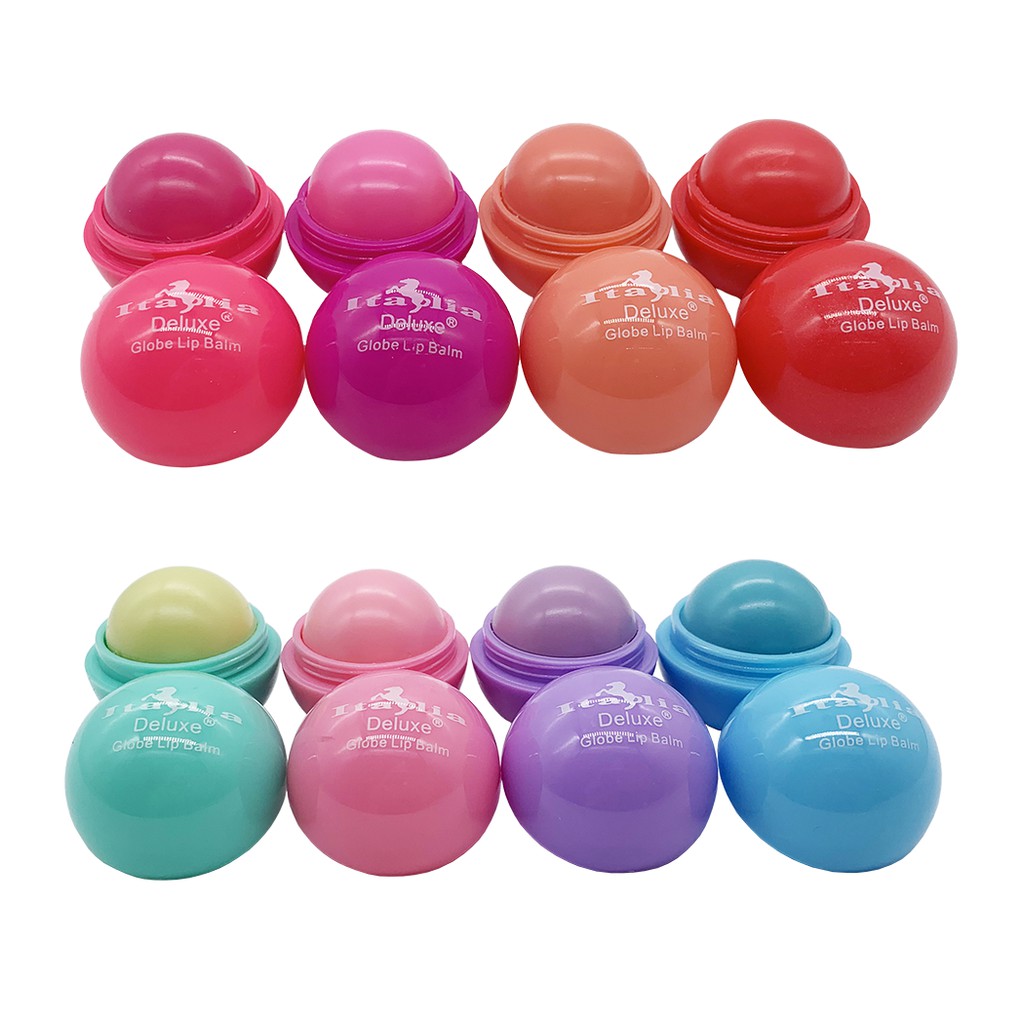 [COTD] ITALIA DELUXE Sweet Flavor Fruity Globe Lip Balm With Mineral