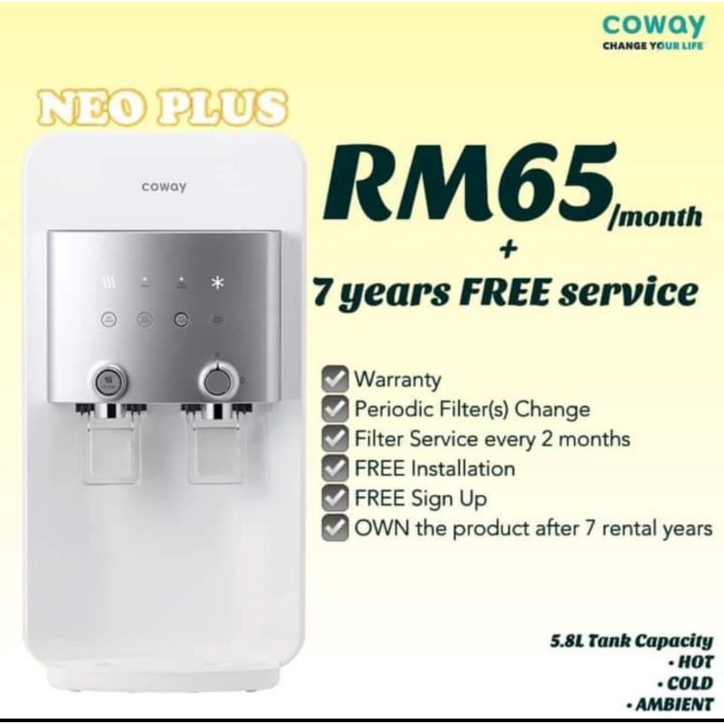 Neo Plus Coway Water Purifier Shopee Malaysia