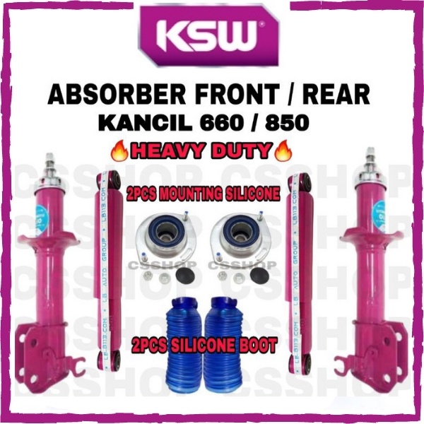 KSW PERODUA KANCIL ABSORBER FRONT / REAR HEAVY DUTY WITH MOUNTING AND ...