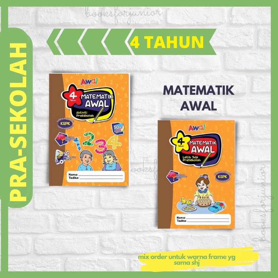 Buku Matematik Awal Prasekolah -4 Tahun (Latih Tubi Dan Aktiviti ...