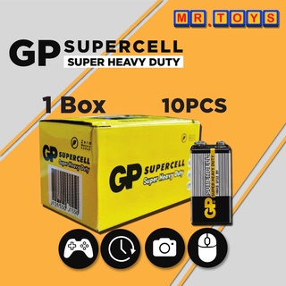 GP SUPERCELL Super Heavy Duty 1604S 6F22 9V Battery Batteries 1 BOX ...