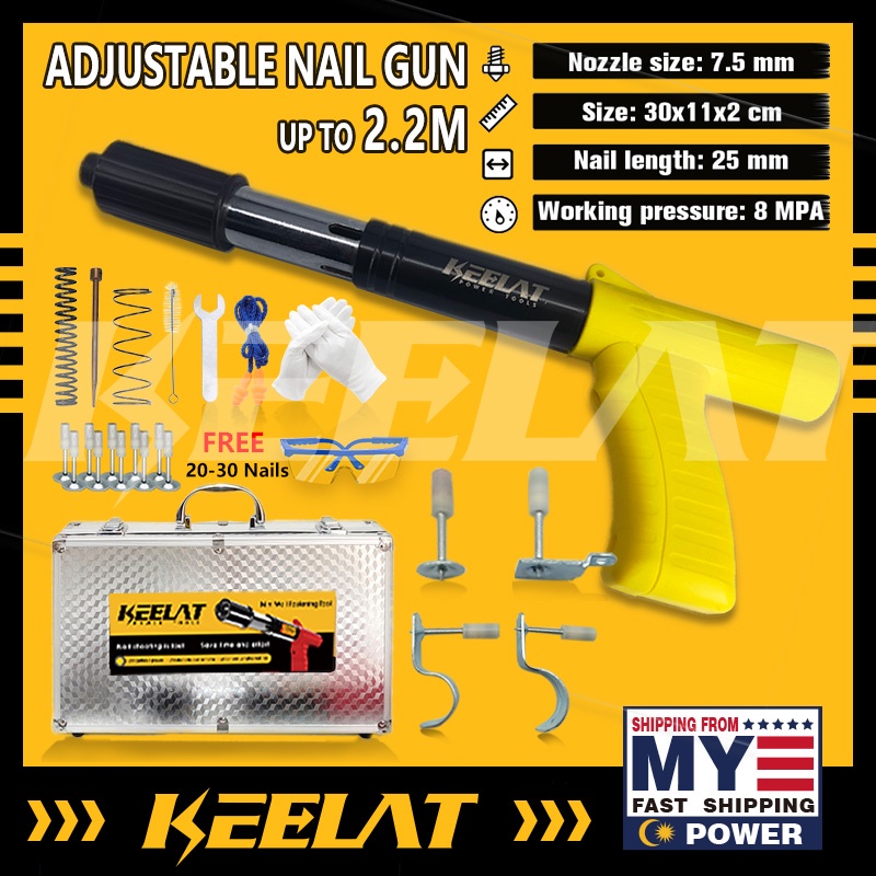 KEELAT Manual Steel Nails Gun Rivet Tufting Nail Gun Ceiling Concrete
