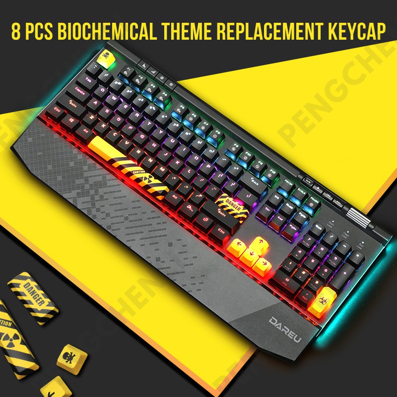 Biochemical Theme 8 PCS/Set PBT Replacement Keycaps Personalized ...