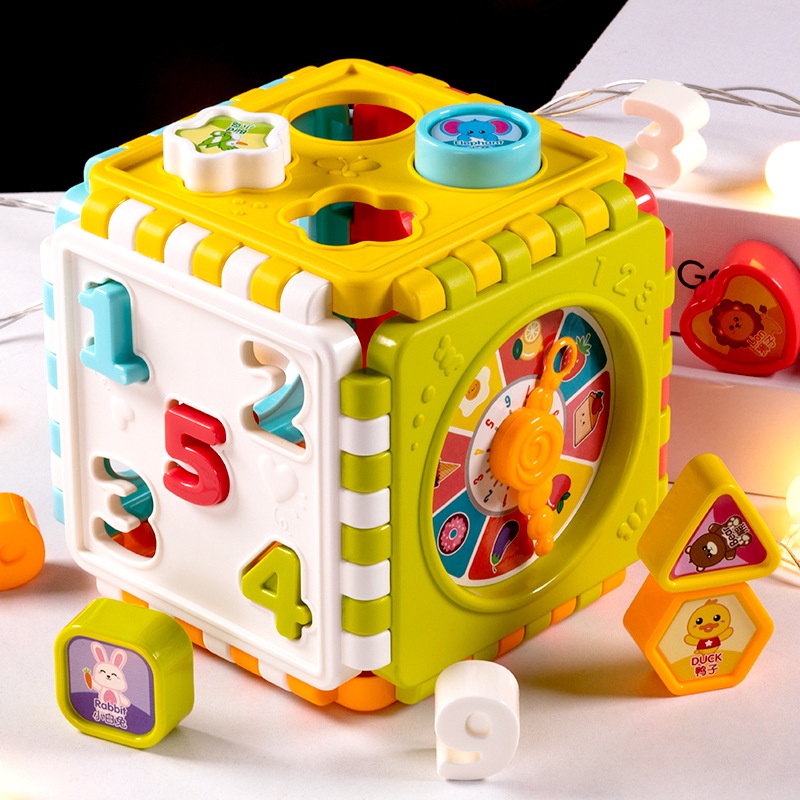 [Ready Stock]6 in 1 Baby Early Learning Cube Montessori Activity Cube ...
