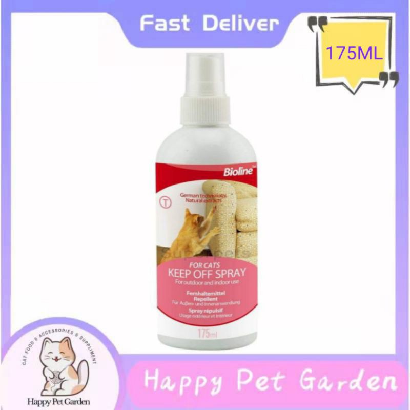 Bioline Keep Off Spray For Cats For Outdoor And Indoor Use 175ml