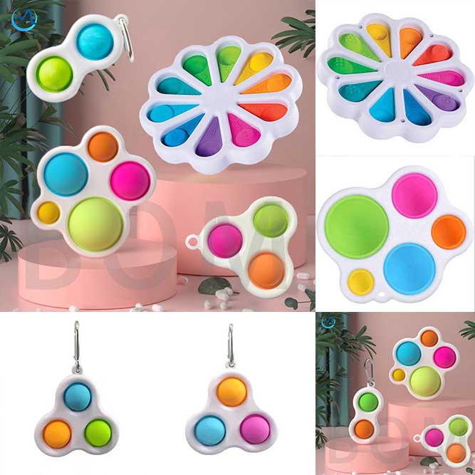 simple dimple fidget toy flower pop it set murah stress relief toys ...