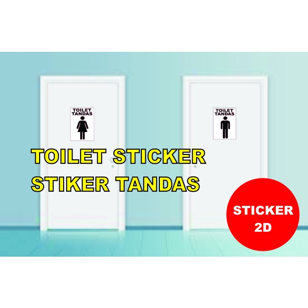 20230823 1127 Sticker Stiker 2d Toilet Tandas 1 Set Pack Body Sticker Stripe Stiker 9866