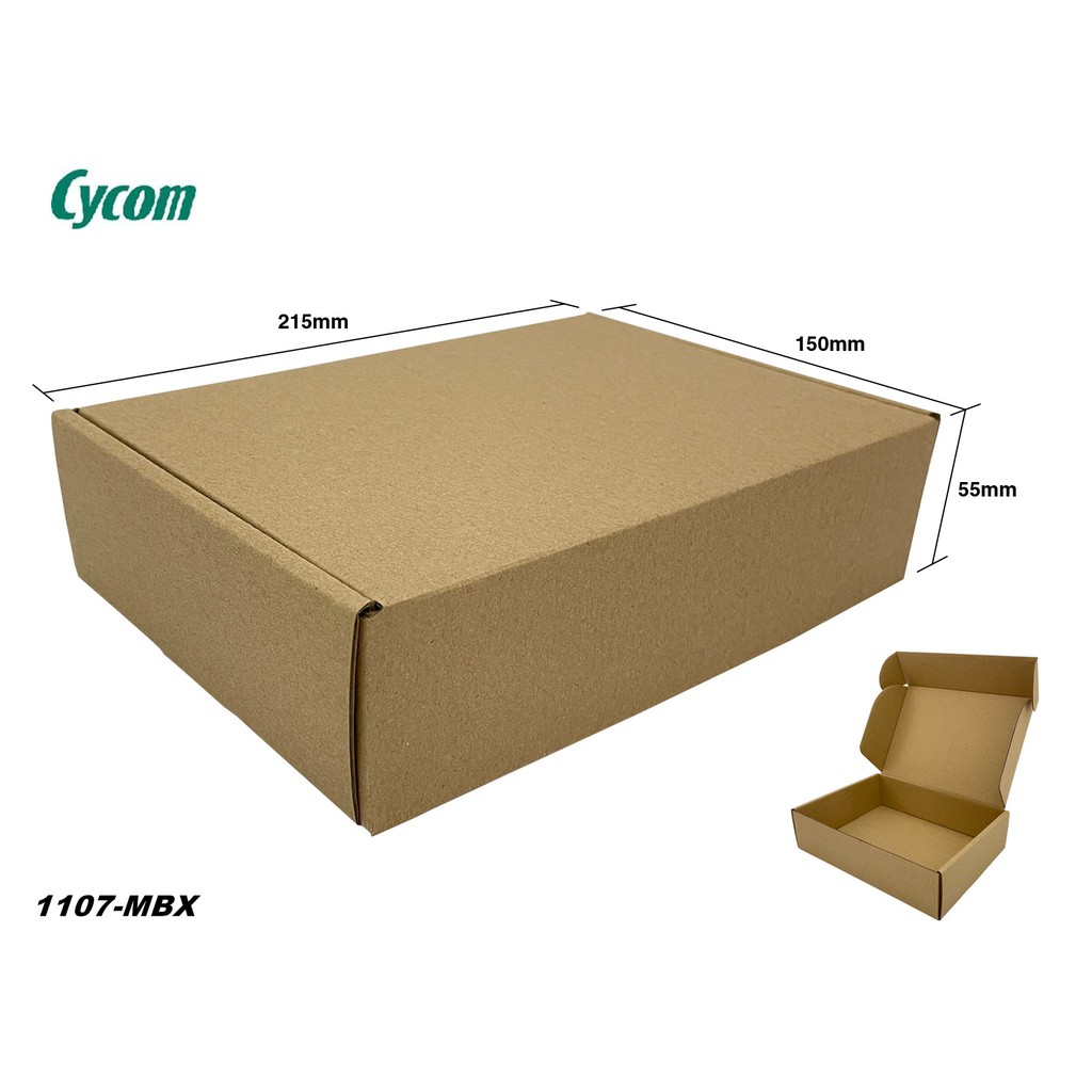 Mailing Box (Tuck On) 1107-MBX Boxes ( 215mm X 150mm X 55mm ) ( 10pcs ...