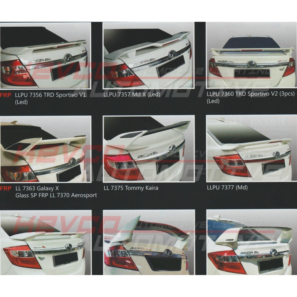 [INSTALLATION AVAILABLE] 🔥PRE ORDER🔥PERODUA BEZZA SPOILER | Shopee Malaysia