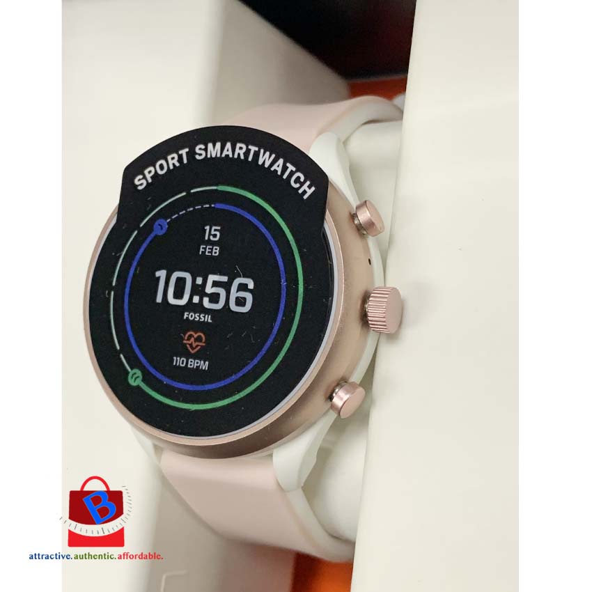 Fossil sport smartwatch blush hotsell