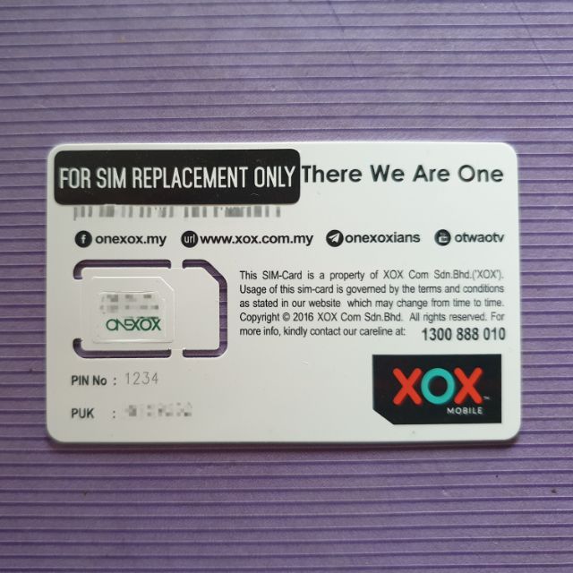 ONEXOX SIMCARD REPLACEMENT | Shopee Malaysia