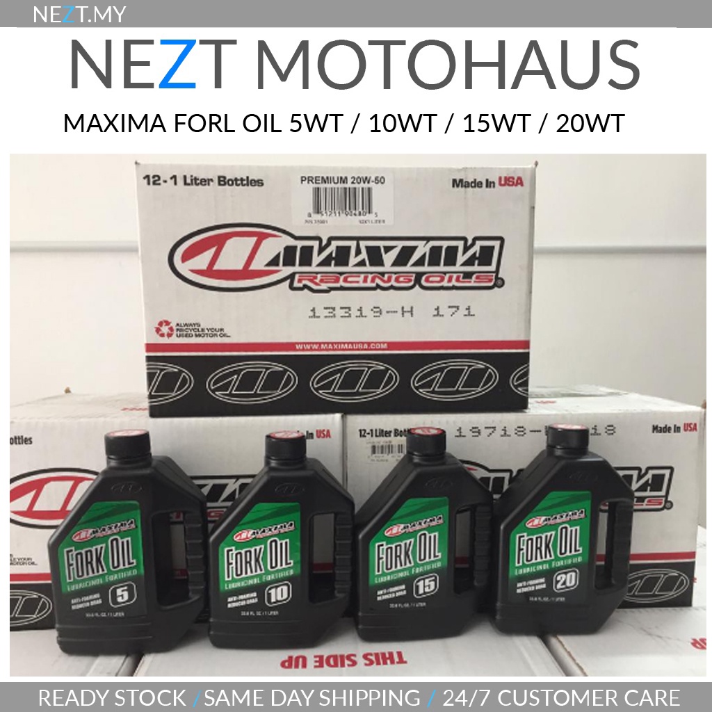 MAXIMA FORK OILS STANDARD HYDRAULIC 5WT,10WT,15WT,20WT | Shopee Malaysia