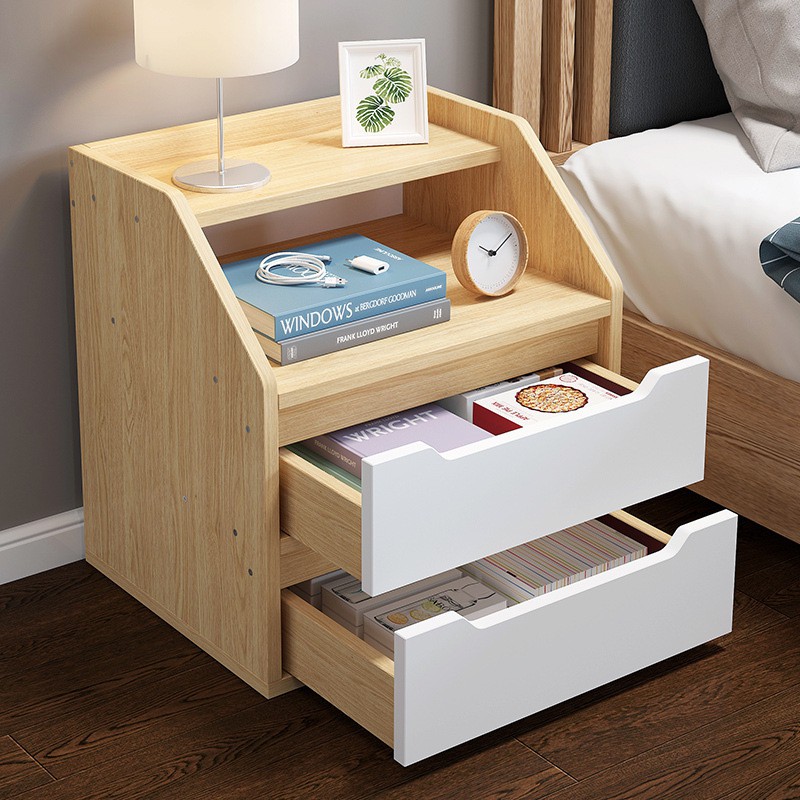 Meja sisi katil sederhana kabinet simpanan ekonomi moden bilik tidur ...